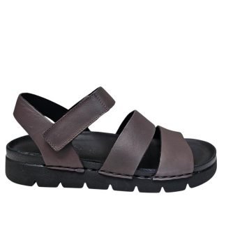 SAND MARRON TIRAS ANCHAS